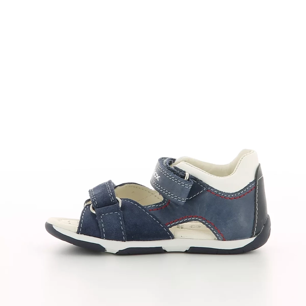 Image (4) de la chaussures Geox - Sandales et Nu-Pieds Bleu en Cuir nubuck