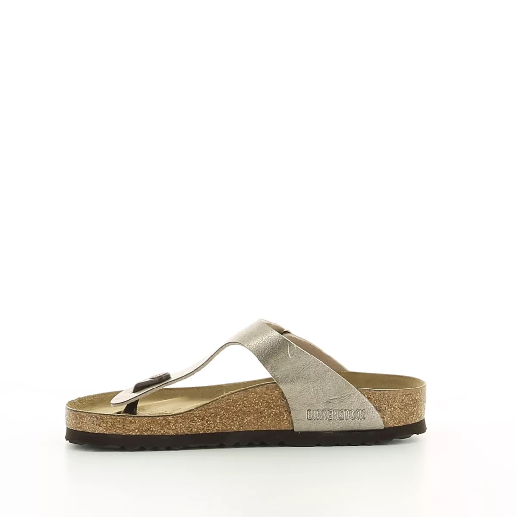 Image (4) de la chaussures Birkenstock - Mules et Sabots Taupe en Cuir synthétique