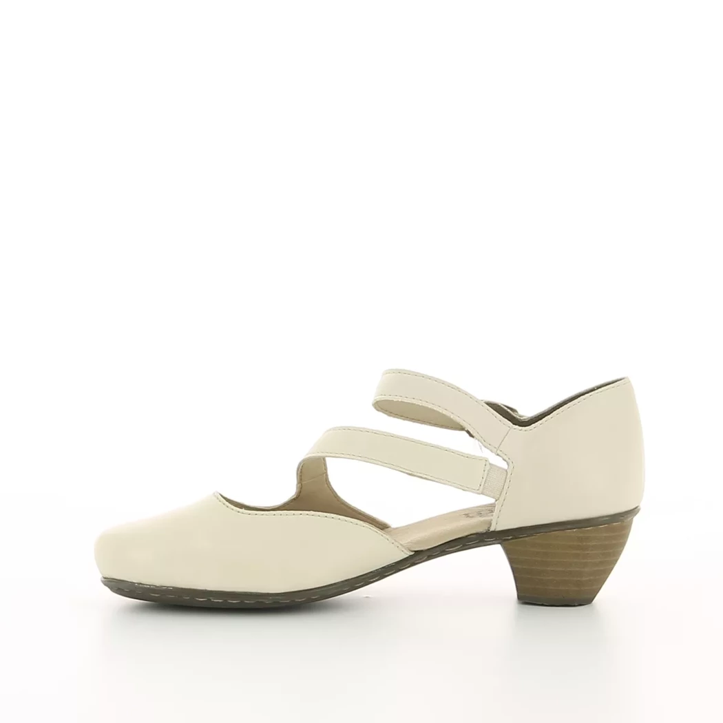 Image (4) de la chaussures Rieker - Escarpins Beige en Cuir