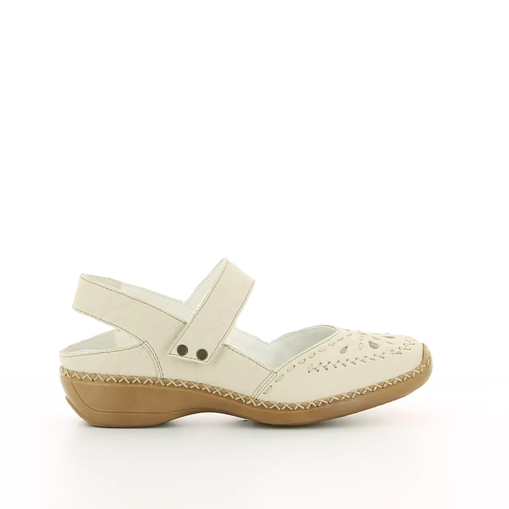 Image (2) de la chaussures Rieker - Escarpins Beige en Cuir