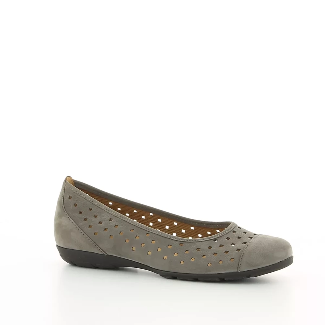 Image (1) de la chaussures Gabor - Ballerines Taupe en Cuir nubuck