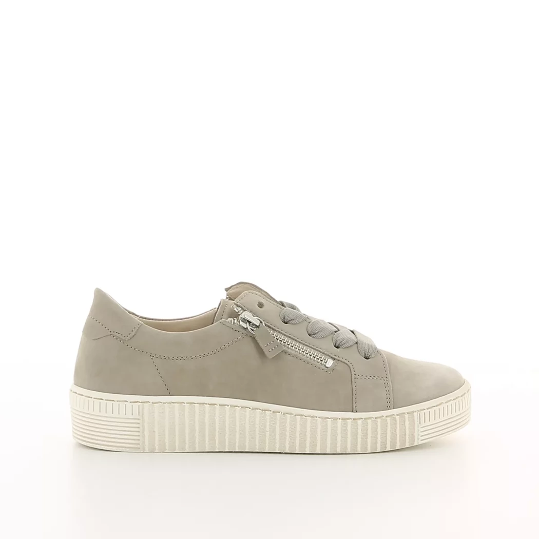 Image (2) de la chaussures Gabor - Baskets Beige en Cuir nubuck