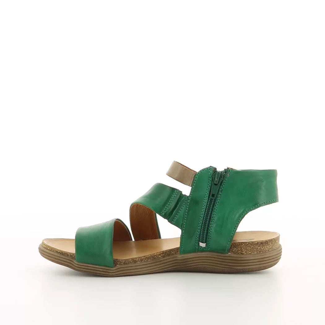 Image (4) de la chaussures Miz Mooz - Sandales et Nu-Pieds Vert en Cuir