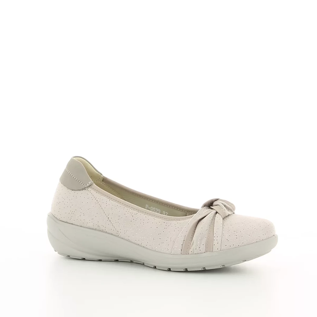 Image (1) de la chaussures G Comfort - Ballerines Taupe en Cuir nubuck