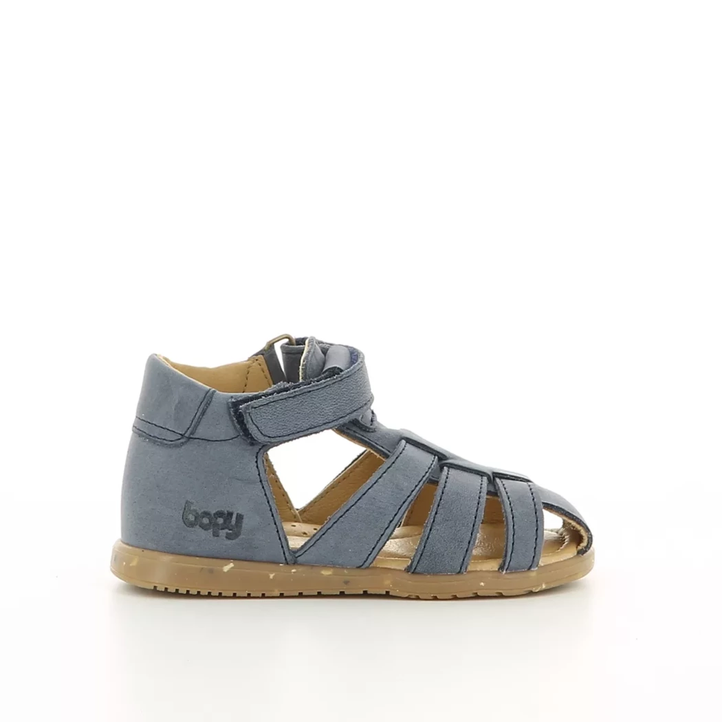 Image (2) de la chaussures Bopy - Sandales et Nu-Pieds Bleu en Cuir nubuck
