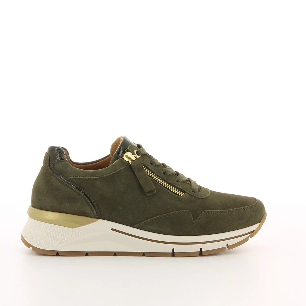 Image (2) de la chaussures Gabor - Baskets Vert en Cuir nubuck