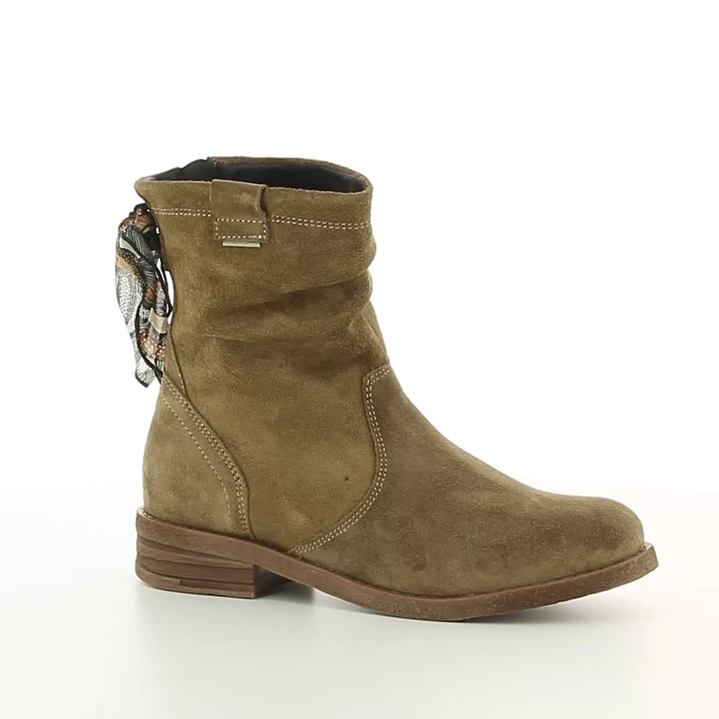 Image (1) de la chaussures Goodstep - Boots Taupe en Cuir nubuck