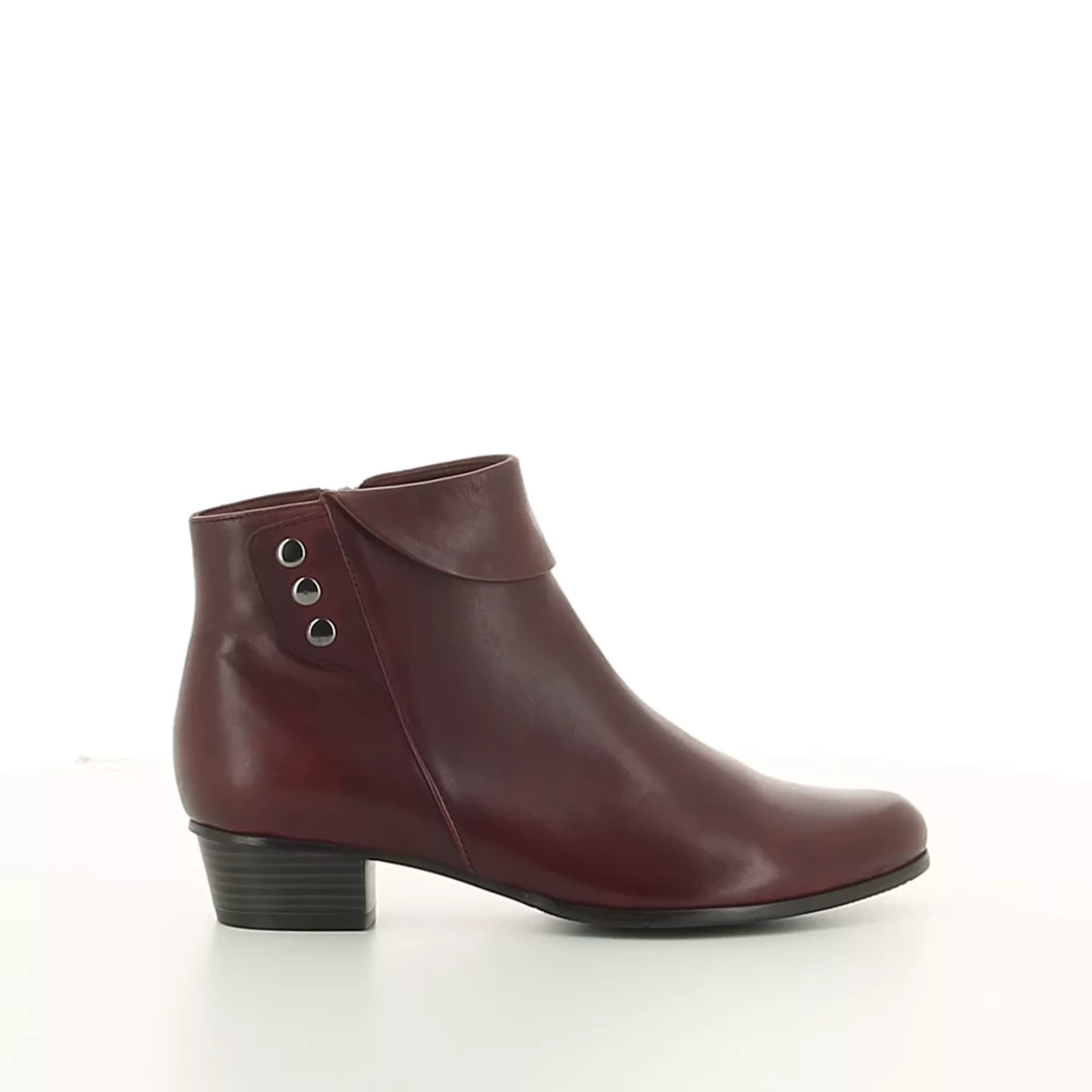 Image (2) de la chaussures Regarde le ciel - Boots Bordeaux en Cuir