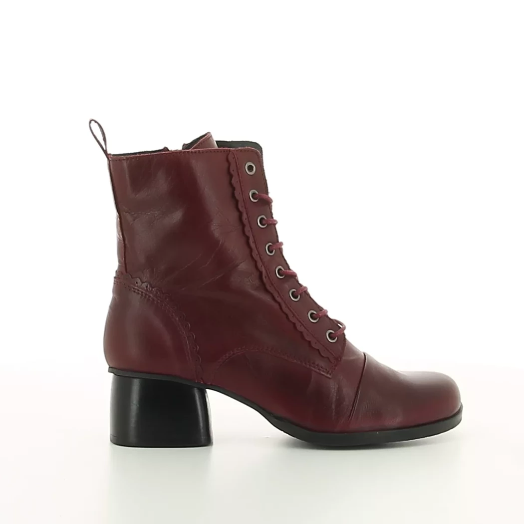 Image (2) de la chaussures Miz Mooz - Bottines Bordeaux en Cuir