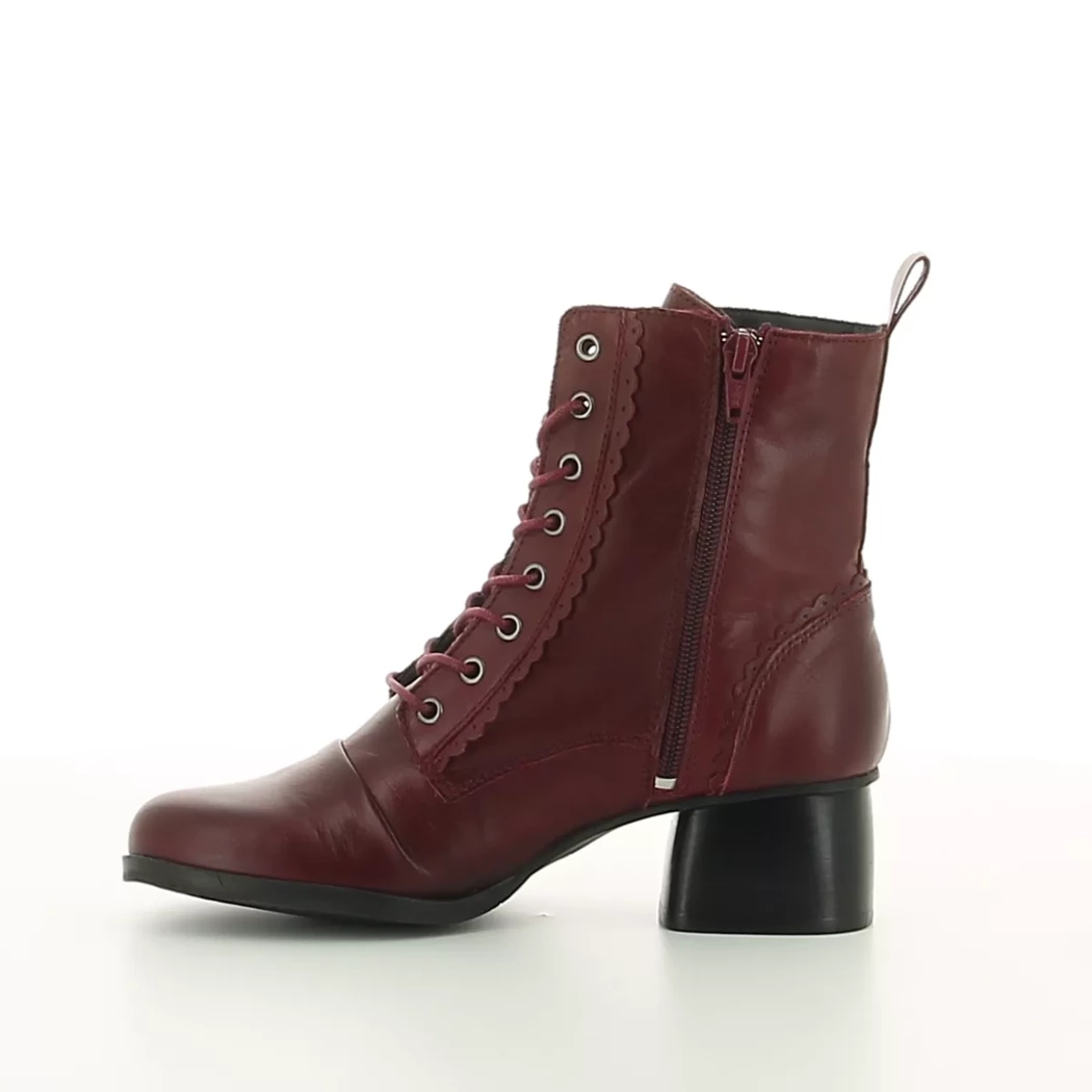 Image (4) de la chaussures Miz Mooz - Bottines Bordeaux en Cuir