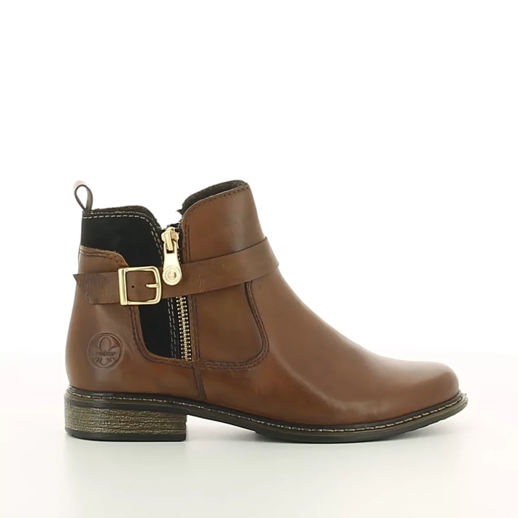 Image (2) de la chaussures Rieker - Boots Cuir naturel / Cognac en Cuir