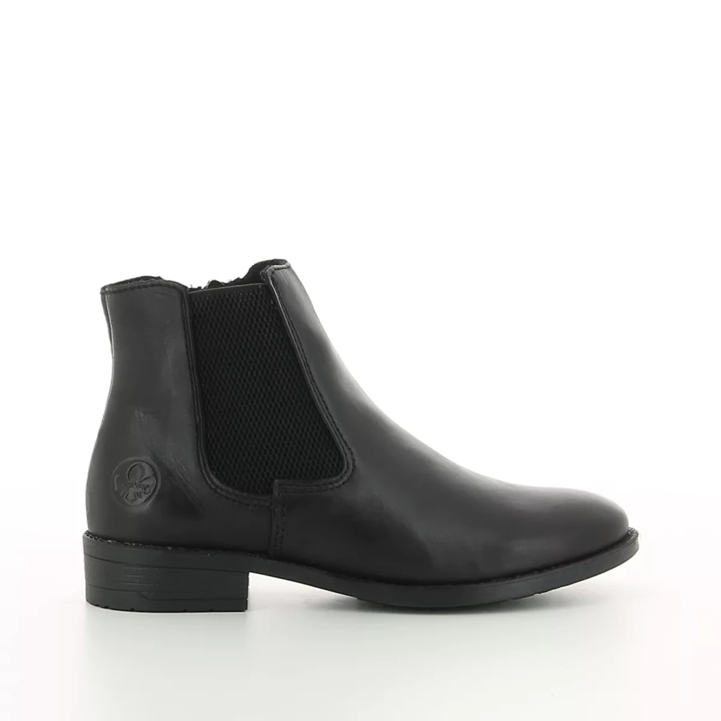 Image (2) de la chaussures Rieker - Boots Noir en Cuir