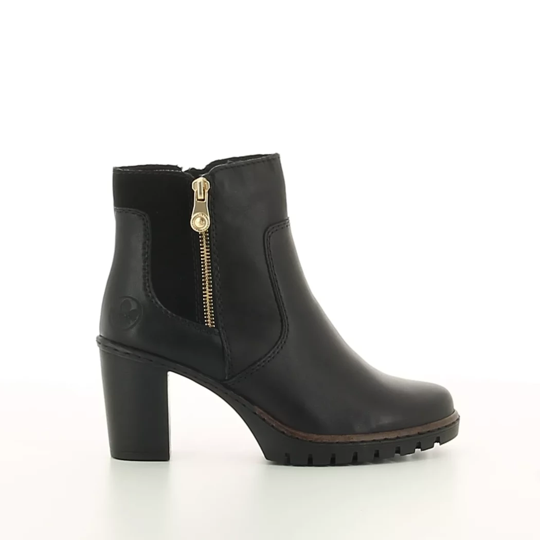 Image (2) de la chaussures Rieker - Boots Noir en Cuir