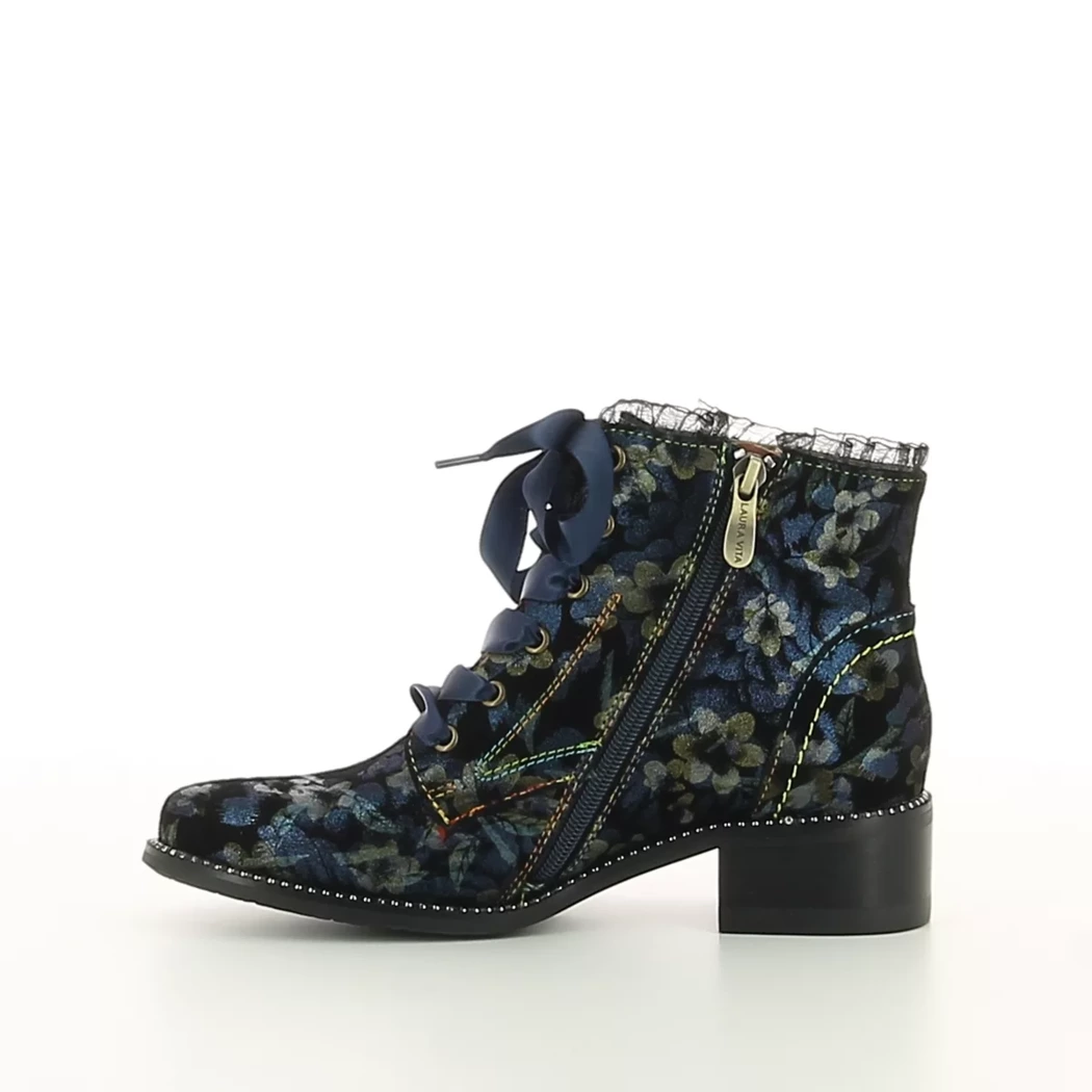 Image (4) de la chaussures Laura Vita - Bottines Bleu en Cuir nubuck