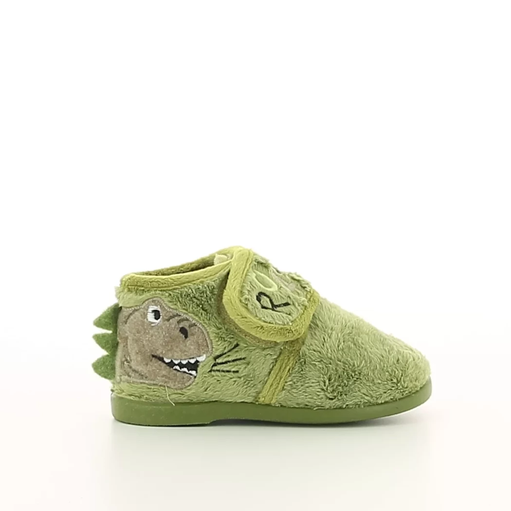 Image (2) de la chaussures Vulladi - Pantoufles et Chaussons Vert en Textile