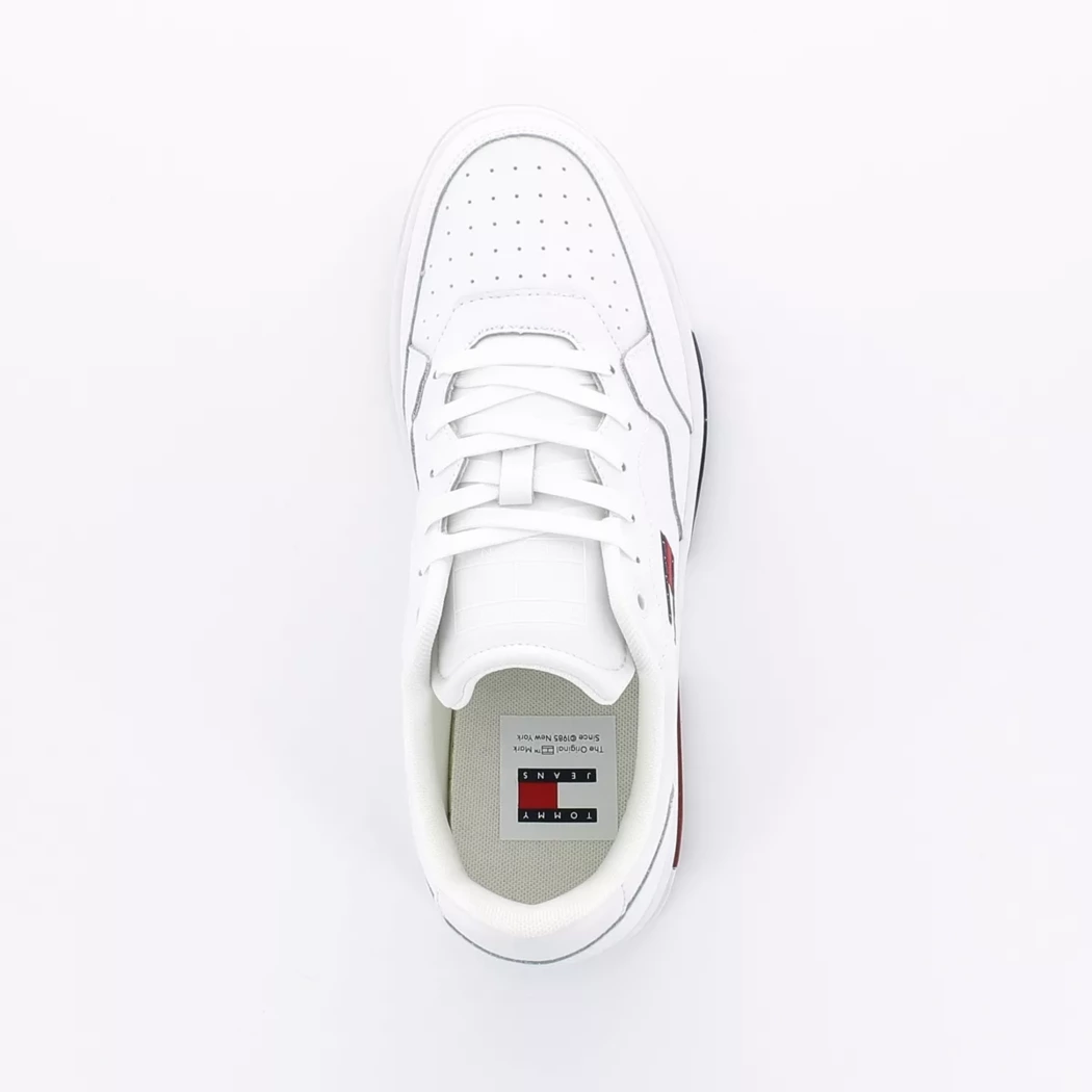 Image (6) de la chaussures Tommy jeans - Baskets Blanc en Cuir