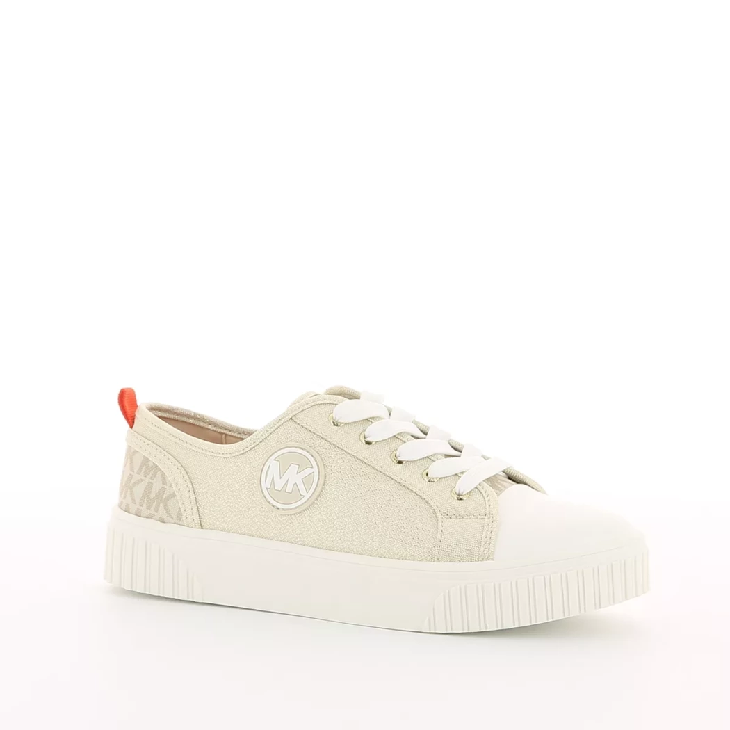 Image (1) de la chaussures Michael Kors Kids - Baskets Beige en Textile