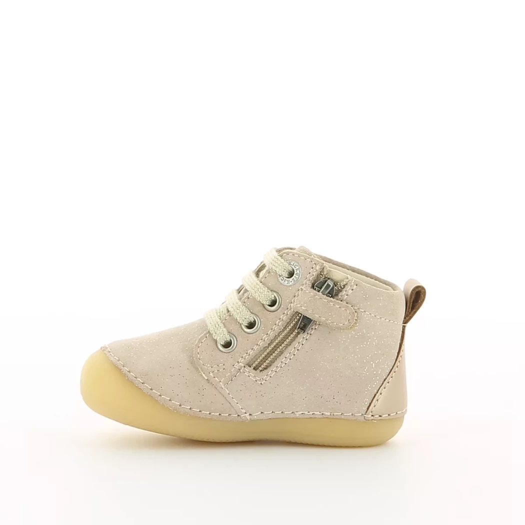 Image (4) de la chaussures Kickers - Bottines Beige en Cuir nubuck