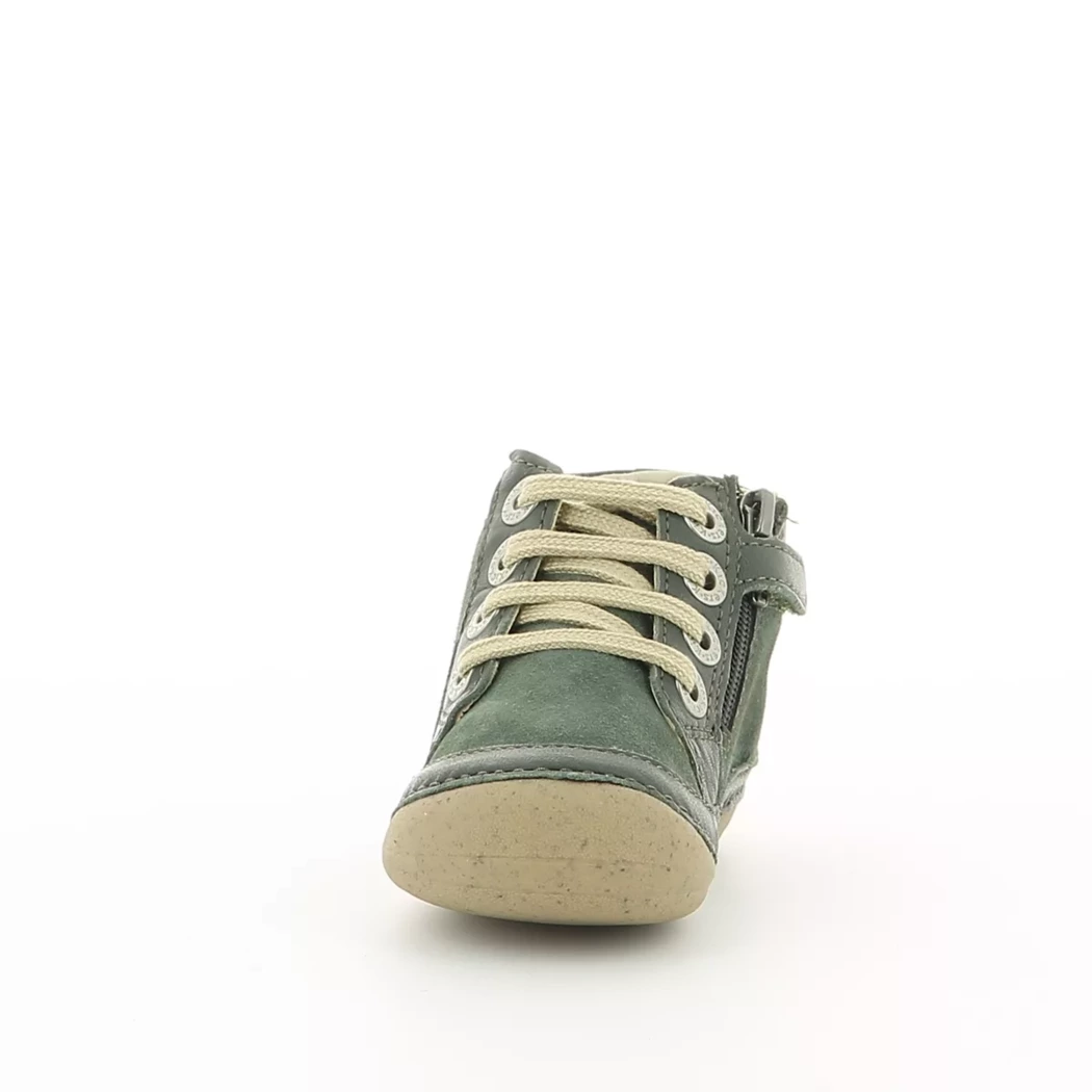 Image (5) de la chaussures Kickers - Bottines Vert en Cuir nubuck