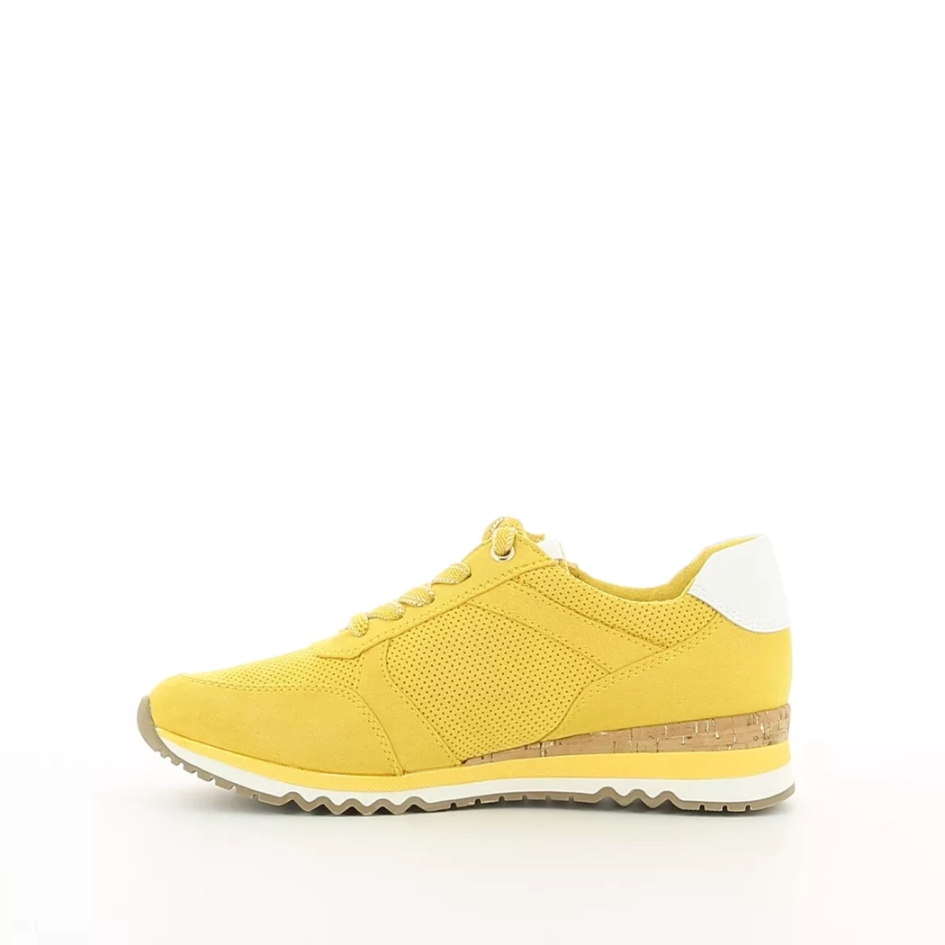 Image (4) de la chaussures Marco Tozzi - Baskets Jaune en Cuir synthétique