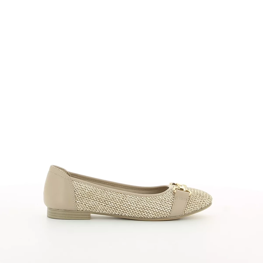 Image (2) de la chaussures Tamaris - Ballerines Taupe en Textile