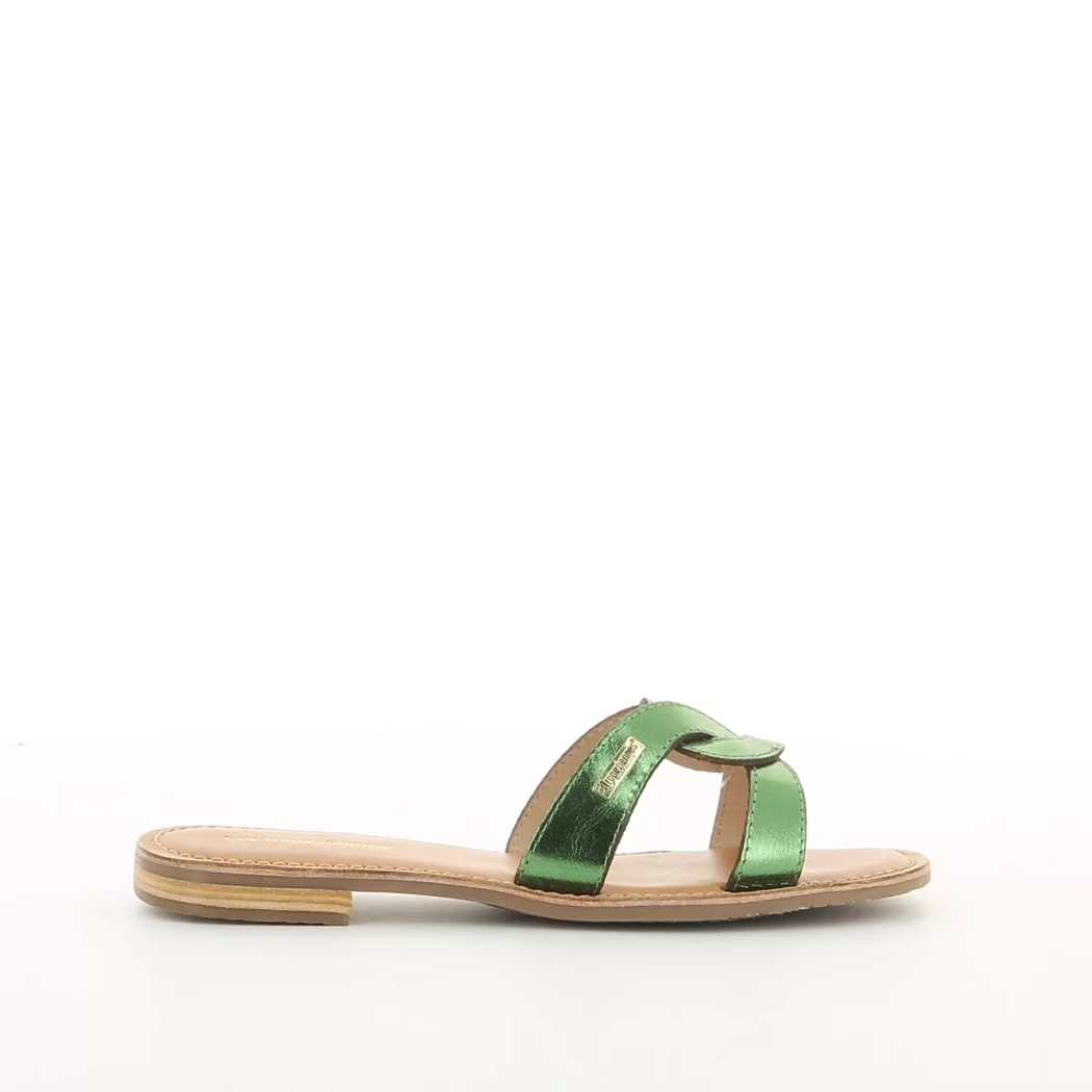 Image (2) de la chaussures Les Tropeziennes - Mules et Sabots Vert en Cuir