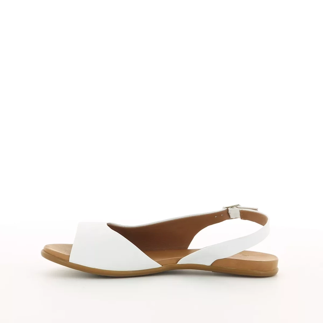 Image (4) de la chaussures 2 Go - Sandales et Nu-Pieds Blanc en Cuir