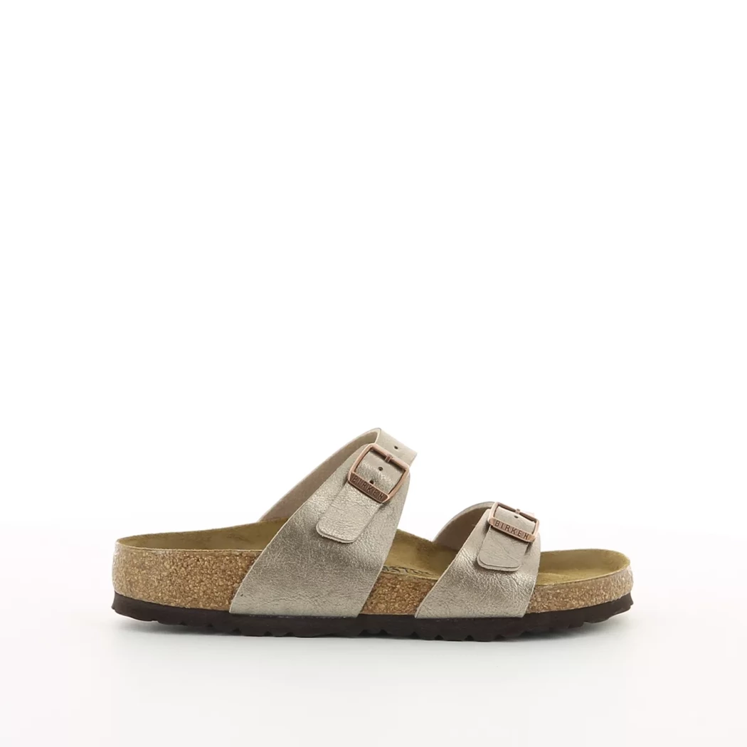 Image (2) de la chaussures Birkenstock - Mules et Sabots Taupe en Cuir synthétique