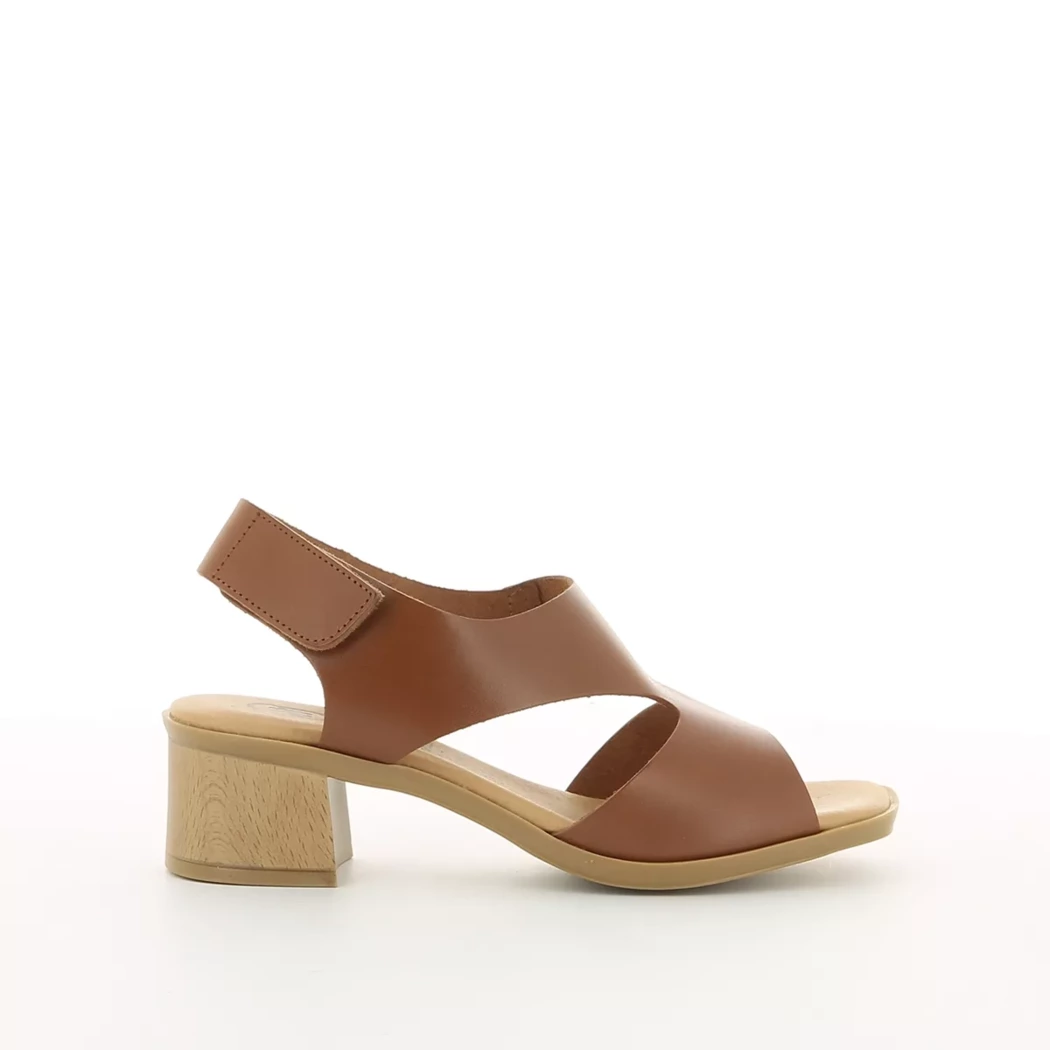 Image (2) de la chaussures Simplement B - Sandales et Nu-Pieds Marron en Cuir