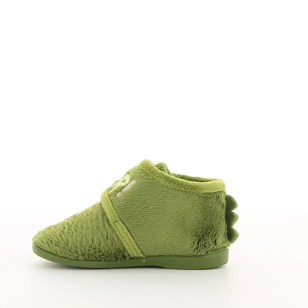 Image (4) de la chaussures Vul ladi - Pantoufles et Chaussons Vert en Textile