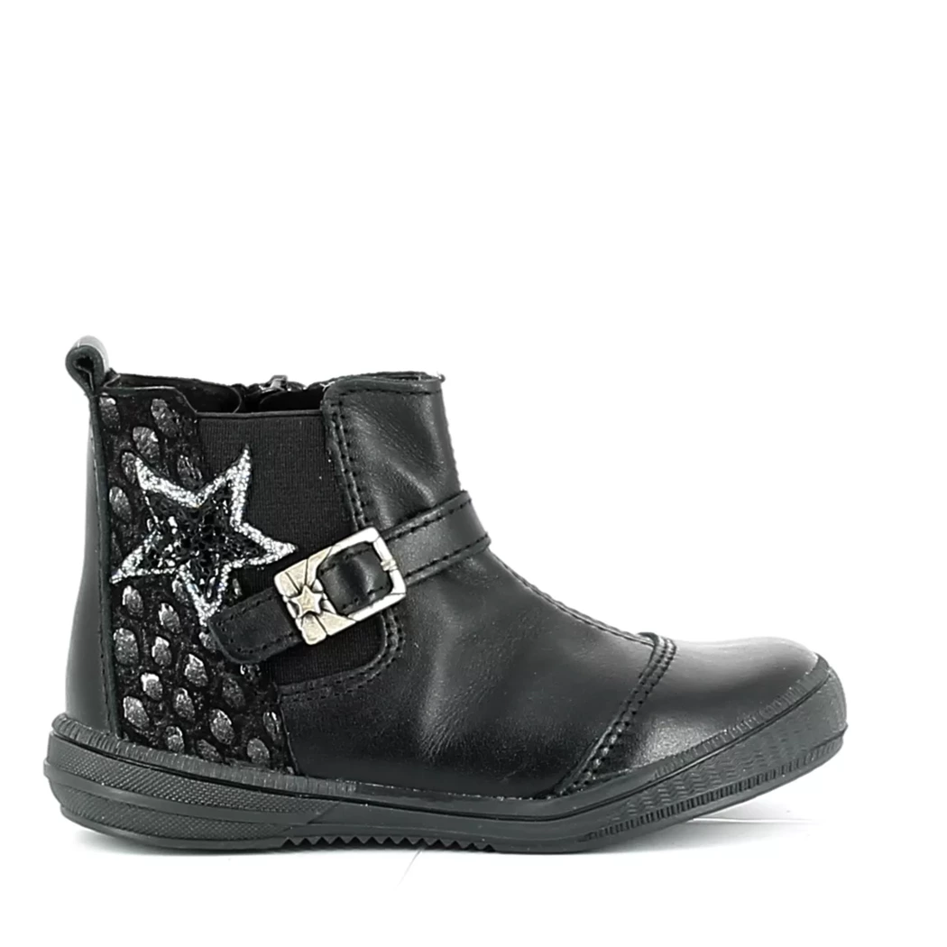 Image (2) de la chaussures Cypres Kids - Boots Noir en Cuir