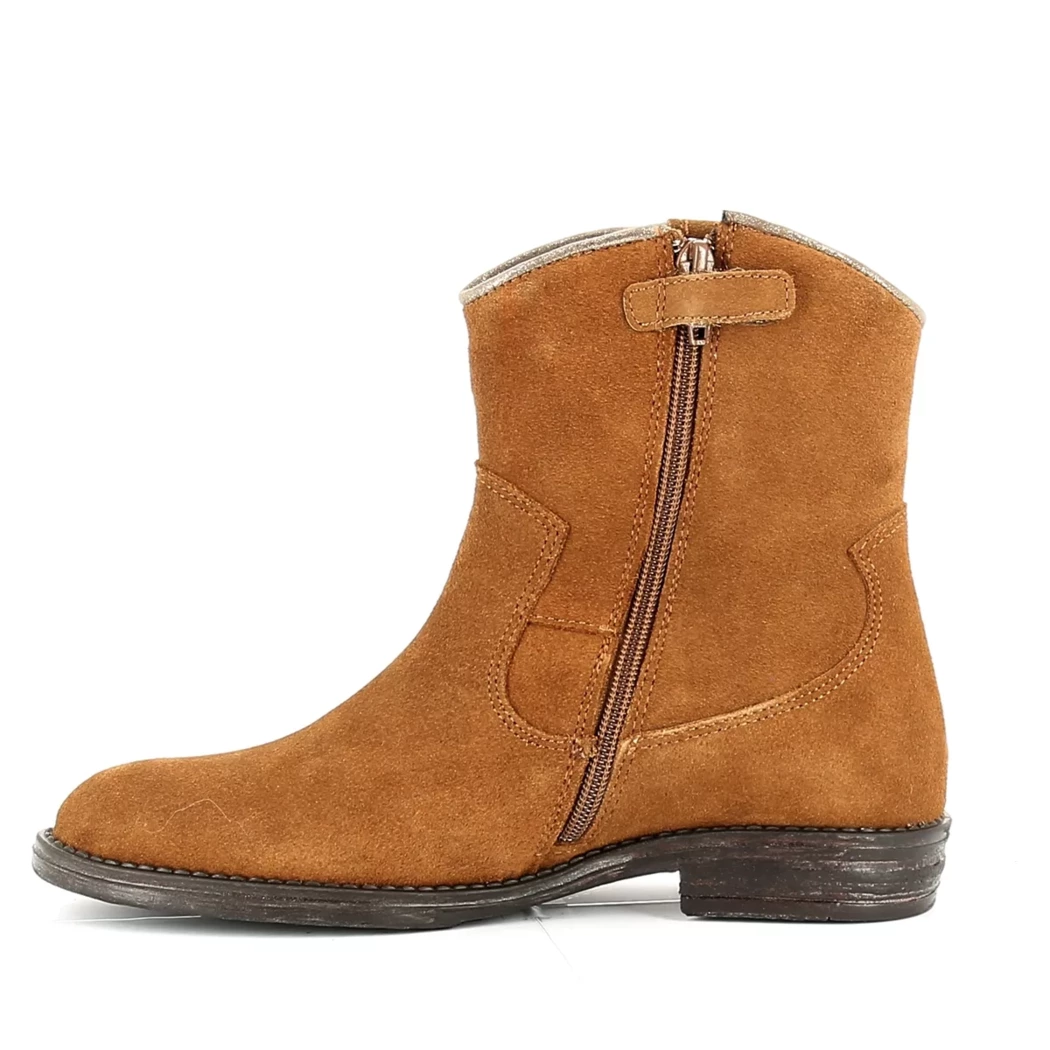 Image (4) de la chaussures Little David - Boots Cuir naturel / Cognac en Cuir nubuck